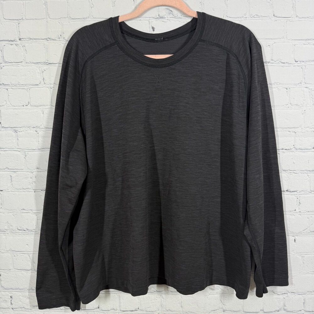 Lululemon Metal Vent Tech Long Sleeve Shirt Men XXL Black Athleisure Active Top